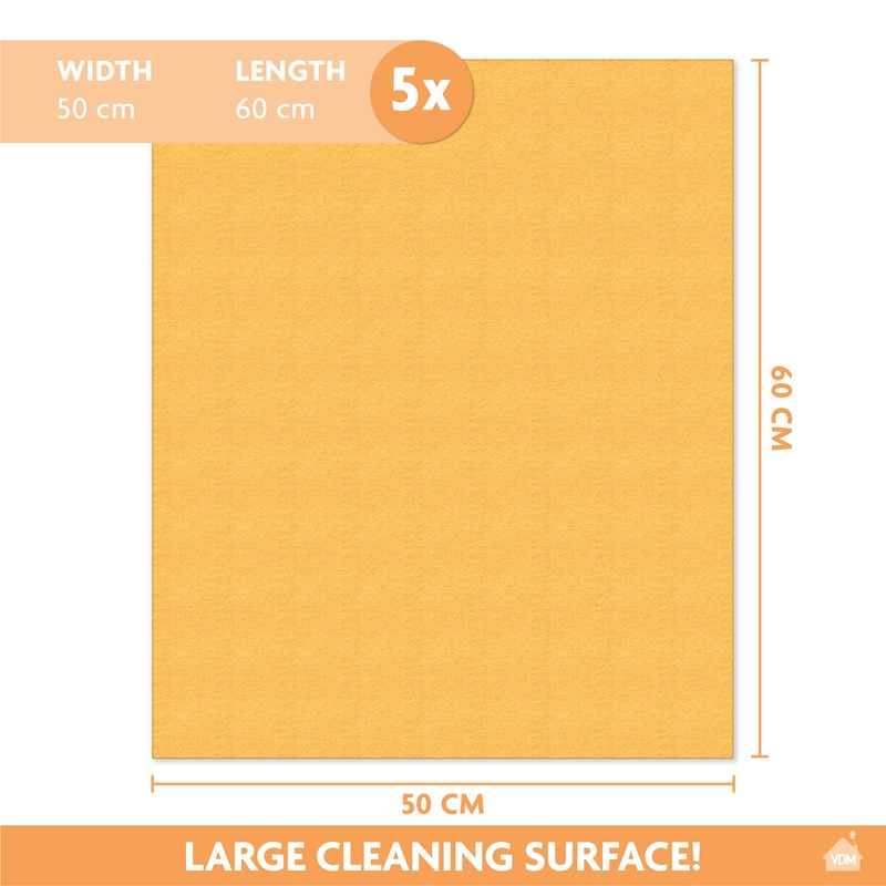 Great universal floor cleaning cloths, orange floor cloths, pack of