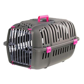 Ferplast Jet Pet Carrier: Value Dog Carrier Suitable for Toy Dog Breeds & Small Cats, Assembled Dimensions: 12.6L x 18.5W x 11.42H inches, Fuchsia