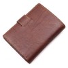 Genuine Leather Trifold Wallet RFID Blocking Anti Scan Zip (Coffee)