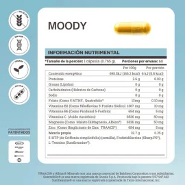 Matter Moody - Suplemento con Aminoácidos, Vitaminas y Minerales, Bienestar y Equilibrio Natural                                                      