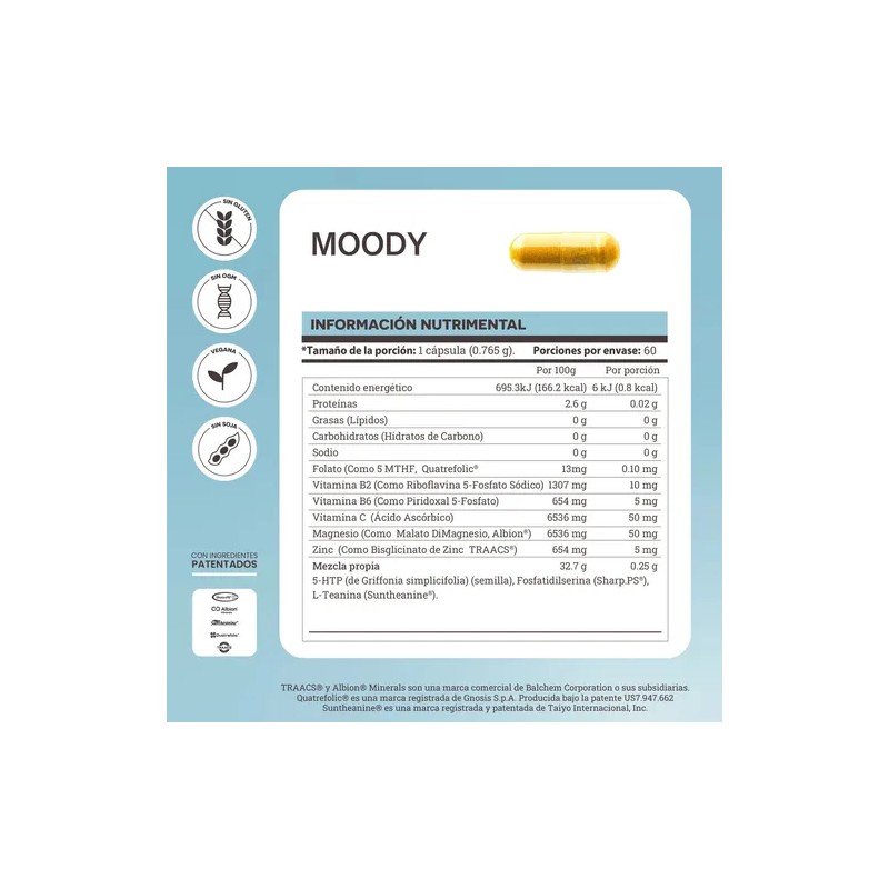 Matter Moody - Suplemento con Aminoácidos, Vitaminas y Minerales, Bienestar