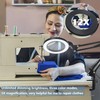 HITTI 【Upgraded】 12X LED Magnifying Lamp, 1,800 Lumens Stepless Dimmable,