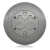 HUBBELL Low Profile Floor Box Cover Gray Plastic P-6347
