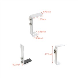 DGZZI GPU Graphics Card Bracket Anti Bend Support Adjustable Chassis Fan Bracket 6-96mm Fan Position Fixed Metal White