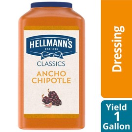 Hellmann's Real Ancho Chipotle Sauce Jug Vegetarian, Gluten Free, No Artificial Flavors or Colors, 1 gallon