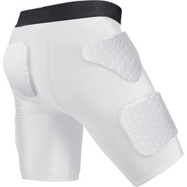 Diamemon 5 Pad Football Girdles for Men Adult Youth Padded Shorts with Thigh Hip Protectors for Basketball Lacrosse