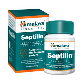 Himalaya Herbals Septilin Herbal Food Supplement, Natural Support for Immune System, Tablets with Herbal Extracts | Antioxidants - 100 Capsules (Pack of 2)