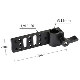 CAMVATE 15mm Rod Clamp Cheeseplate for Power Outlet