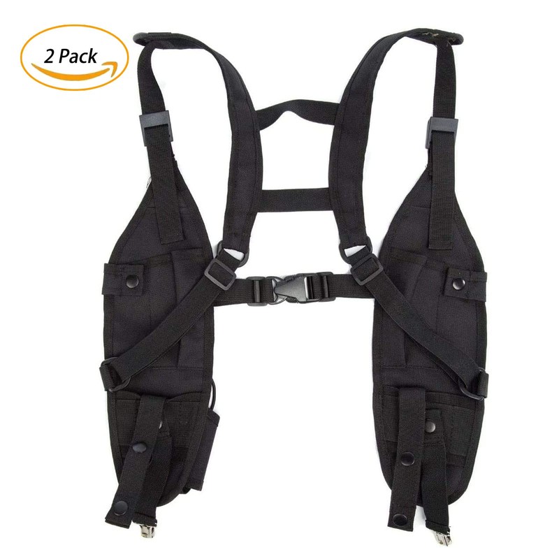 JIZHENG Radio Shoulder Harness Holster Chest Holder Universal Vest Rig