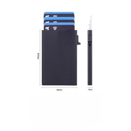 RFID Card Holder - Elegant Wallet-Style Card | Ultra-Thin Metal Anti-RFID Protection Card Case | Minimalist Card Wallet | Pop-up Wallet