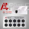 APIELE 8 pieces toggle switch, 2 position on/off with LED