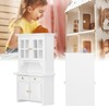 1:12 Dollhouse Cabinet Wooden Simulated Miniature Kitchen Furniture Decoration AccessoriesWhite