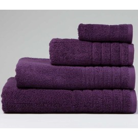 Luxury linenHall 650gsm Plain Aubergine Purple Hand Towel (SEE SIZE OPTIONS)