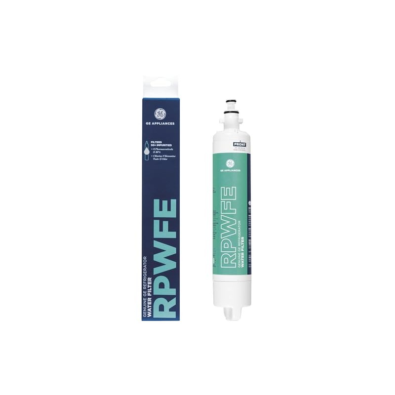 GE RPWFE Refrigerator Water Filter, Genuine Replacement Filter, Certified to