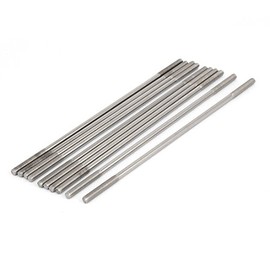 uxcell M5x190mm 304 Stainless Steel Double End Threaded Stud Screw Bolt 10pcs