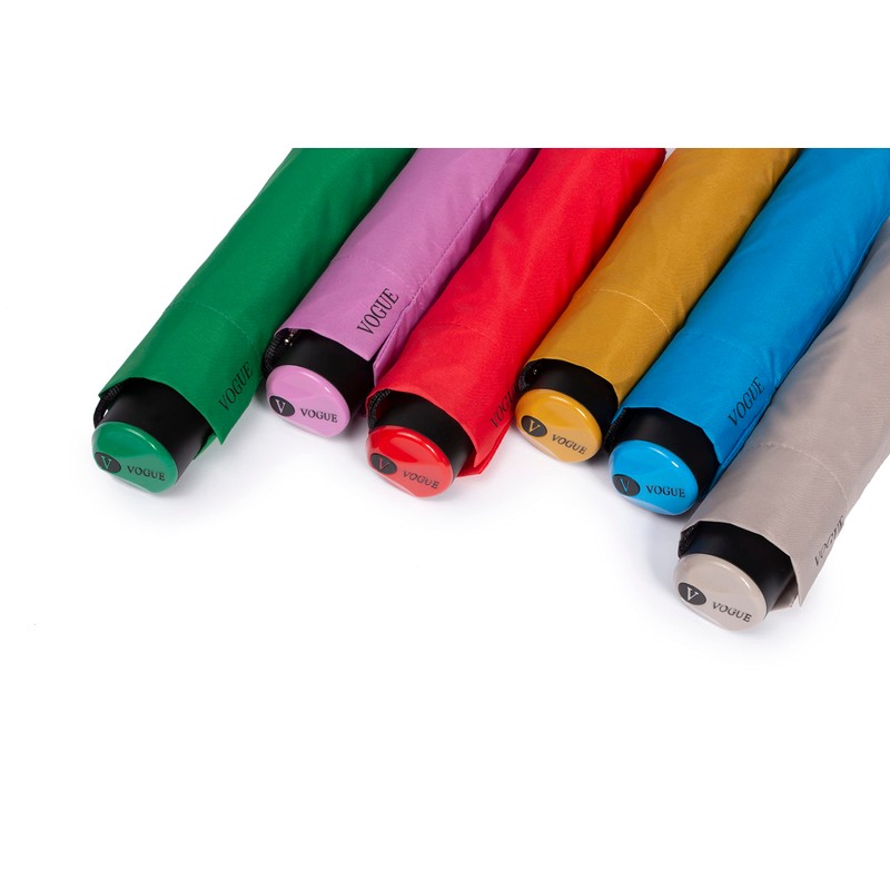 VOGUE Exclusive Folding Umbrella with Large Coverage. Made from 100%
