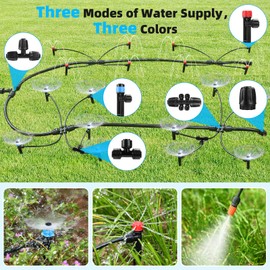 234 FT High Quality Garden Watering System, Quick Connects Irrigation System for Garden Drip Irrigation Kits, Quick-plug Drip Irrigation Kit with Three Water Dispensing Modes & Adjustable Spray Volume