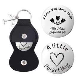 Sudaporn Couple Long Distance Relationship Keychain Gifts for Boyfriend Girlfriend I Love You Pocket Hug Gift for Him Her I Love You Keychain Gifts Husband Hubby Christmas Birthday Gift from Wife