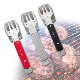 Roxon Mini BBQ Tool 4 in 1 Barbecue Cutlery Red