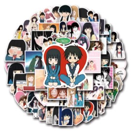 55pcs Kimi Ni Todoke Stickers Funny Anime Stickers for Teens Journals,Waterproof Vinyl Decals for Water Bottles Computer Skateboard Suitcase Scrapbooking Guitar