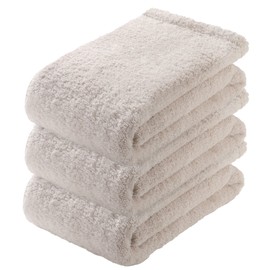 Air Kaol Anytime Ecstasy 3-Piece Set, Made in Japan, Thick Towel, Absorbent, Quick Drying, 100% Cotton, Mini Bath Towel, Small Size, Approx. 13.4 x 47.2 inches (34 x 120 cm), Asano Twisted Yarn