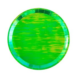 Jollity & Co Party Supplies | Posh, Emerald City Round Dinner Plates | Great For Jungle Themed Party, St. Patricks Day, And Birthday Decorations | Paper, 8 Pack