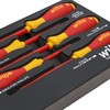 Wiha 32081 5 Piece Insulated SoftFinish Cushion Grip Screwdriver Tray