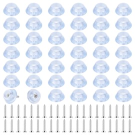 40Pcs Rubber Feet for Cutting Board,Cutting Board Feet Non Slip Feet with Stainless Steel Screws, Pad for Furniture Kitchen Appliances (0.23" H x 0.55" D)