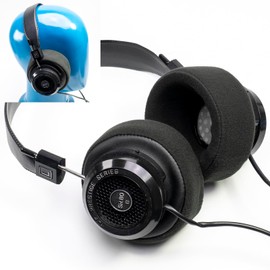 Voarmaks Bowl Shape Over Ear Pads Compatible with Grado SR60 SR80 SR125 SR225 SR325 PS500 GS1000 PS100 PS1000 PS500 PS500E RS1 RS2 Alessandro M1 M2 MPRO Warmer Sound Boosted Lows Velour