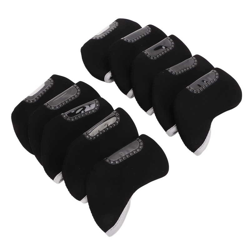 10 PCS Golf Iron Head Covers Golf Club Head Protective