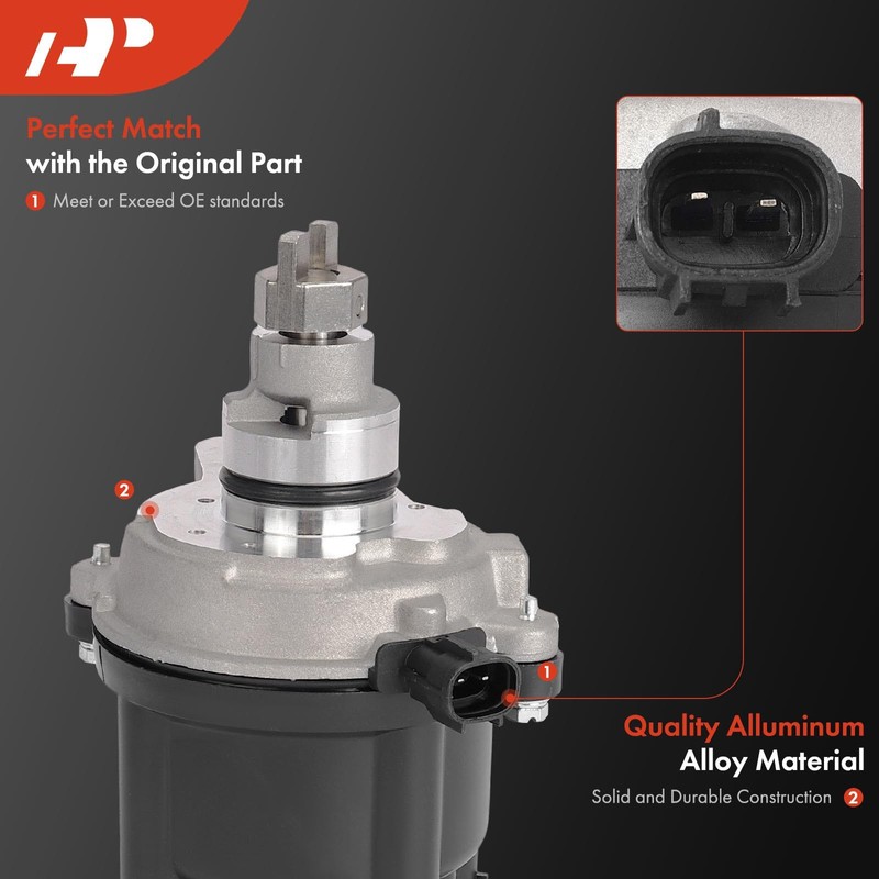 A-Premium Ignition Distributor with Cap and Rotor Compatible with Toyota