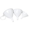 Chef Craft Classic Plastic Funnel Set, 2.5 to 3.75 inch