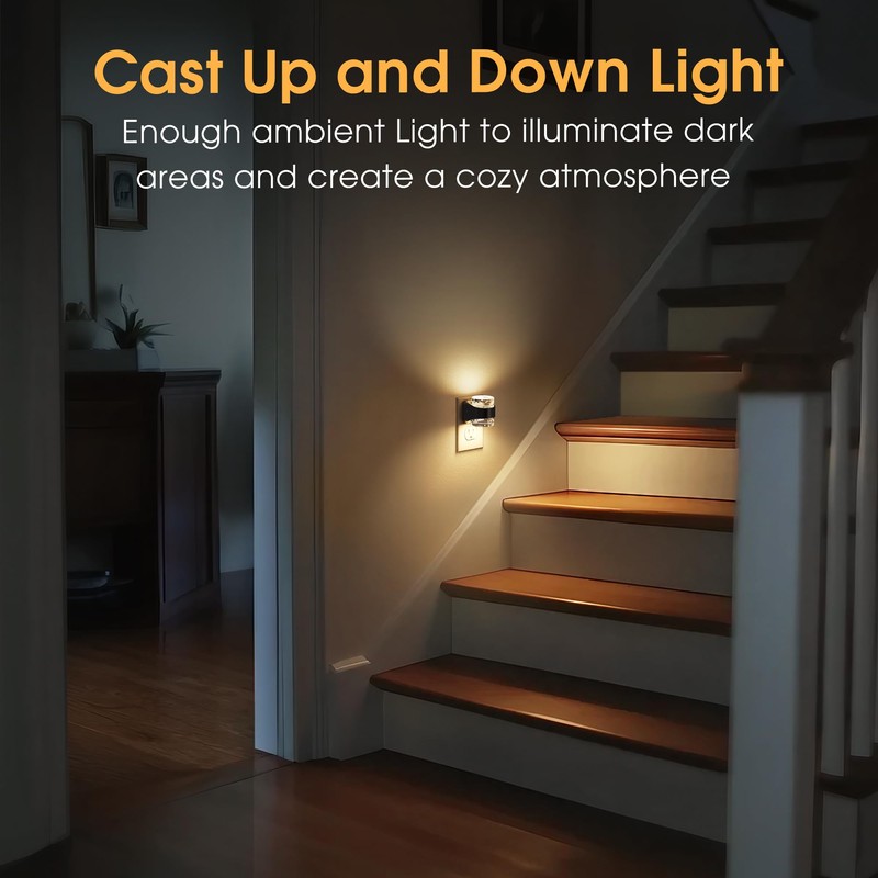 Briignite LED Night Light Plug into Wall[2 Pack] Dimmable Night