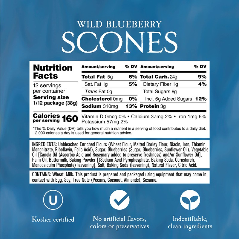 English Scone Mix, Wild Blueberry by Sticky Fingers Bakeries –