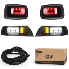 10L0L Golf Cart Light Set for Golf Cart EZGO TXT 1996-2013 12V Headlight Taillight (2022 Update)