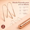 2Pzs Raspador de Lengua Acero Inoxidable, Limpiador de Lengua