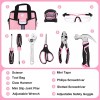 WORKPRO 9-Piece Kids Real Hand Tool Set Pink Junior Tool