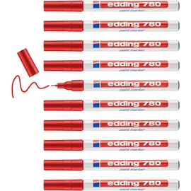 EDDING 780 Paint Marker Pen Extra FINE Low Odour - RED