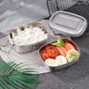 Double Layer Stainless Steel Lunch Box Bento Food Container Outdoor