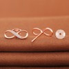 MicLee Earrings studs for women, 925 sterling silver earrings, Infinity