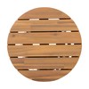 Christopher Knight Home Taki Acacia Wood Patio Coffee Table, Round