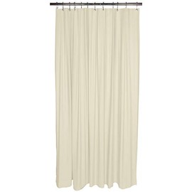 Bath Bliss Heavy Shower Curtain Liner, 12 Rust Resistant Metal Grommets, 3 Weighted Magnet Hem, Beige