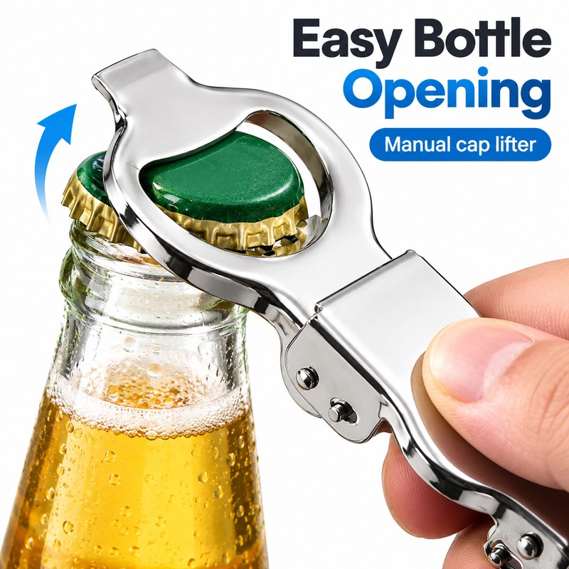 Multifunction Bottle Opener for Home & Bar – Stainless Steel