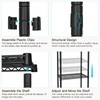 FUTASSI P1 Heavy Duty Garment Rack, 3 Tiers Adjustable Rolling
