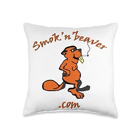 Smok'n'beaver Handbag Throw Pillow, 16x16, Multicolor