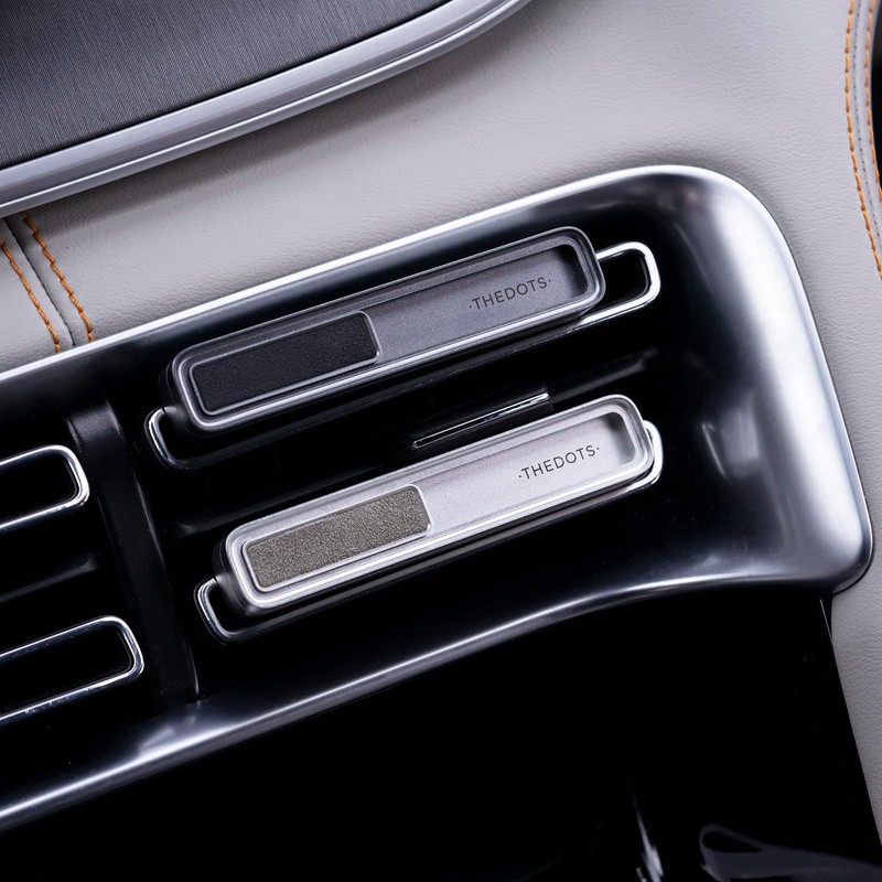 THEDOTS Gray Reusable Car Vent Clips with 2 Refills, Car