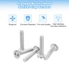 sourcing map 100Pcs M3-0.5x15mm Flanged Button Head Socket Cap Screws,