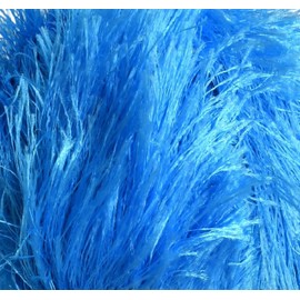 Lukche Eyelash Fun Fur Yarn Premium 100% Polyester 164 Yds (150 Mt), 3.53 Oz (100 Gr) Colorful Crochet Yarn Dıy Hand Knitting. (Turquoise, 1 Skein)