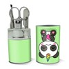 Cute Kawaii Unicorn Panda Holding Heart Stainless Steel Manicure Pedicure