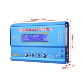 Elprico Balance Charger,B6 80W RC Digital Balance Charger Discharger with LCD for LLiPo NiMH RC Battery(#1, Pisa Leaning Tower Type)